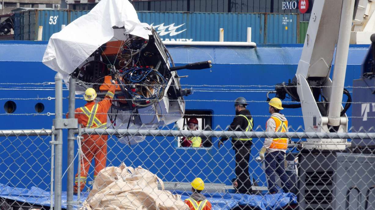 Debris from the Titan submersible is unloaded in St. John's, Newfoundland, June 28, 2023. The Titan submersible disaster could have been prevented, the U.S. Coast Guard said in a report Tuesday.