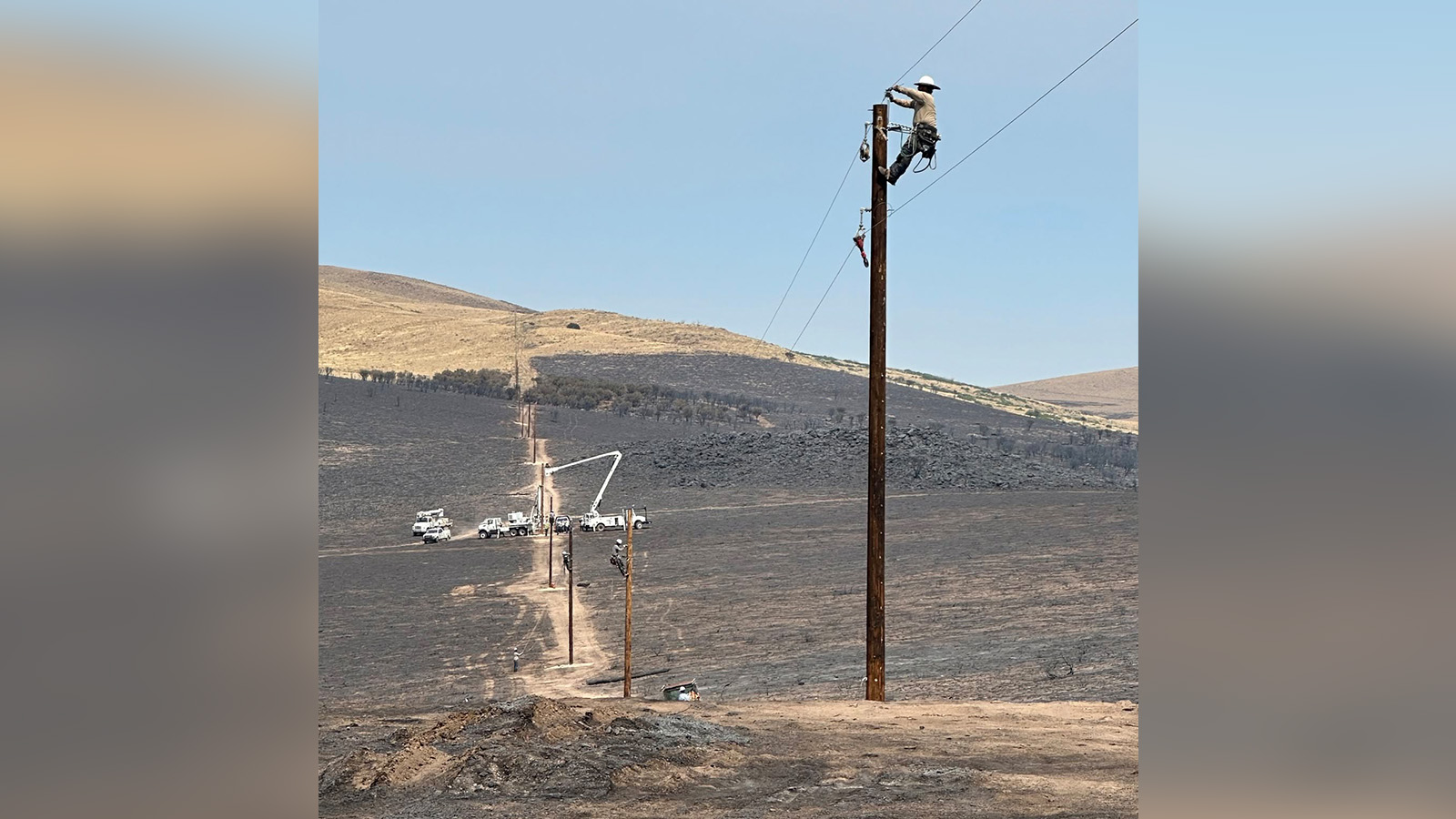 Power poles to be replaced as containment of Monroe Canyon Fire increases 