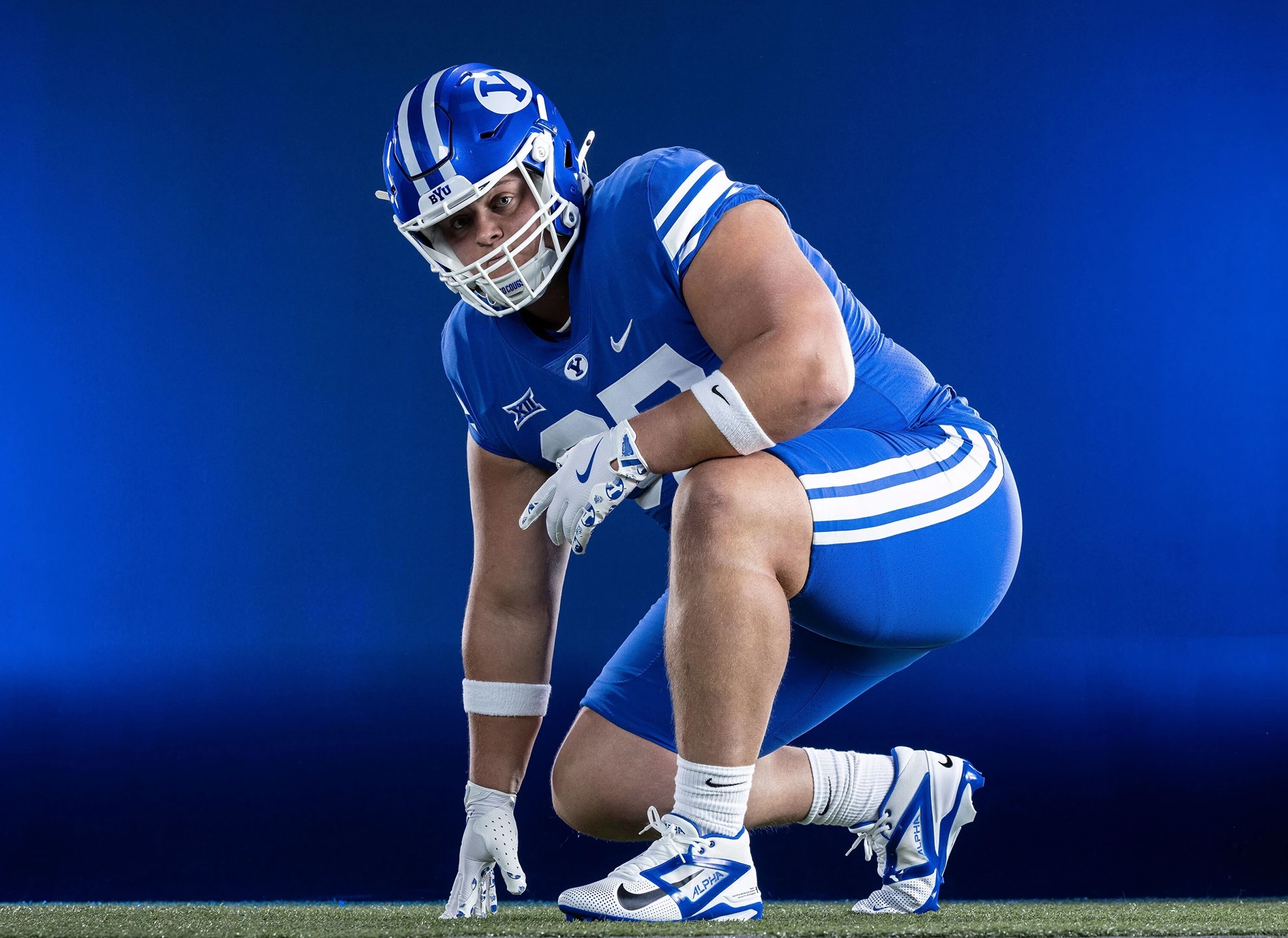BYU had room at defensive tackle, and 340-pound Justin Kirkland happy to fill it