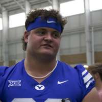 BYU had room at defensive tackle, and 340-pound Justin Kirkland happy to fill it