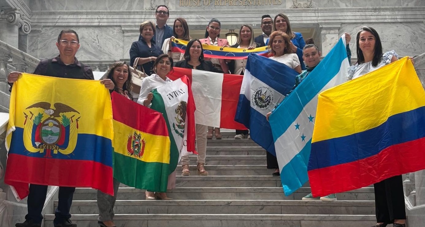 Representatives from Utah's Venezuelan, Peruvian, Bolivian, Mexican, Salvadoran, Honduran, Ecuadorian and Colombian communities met Sen. Luz Escamilla, D-Salt Lake City, on July 29 at the state Capitol in Salt Lake City.