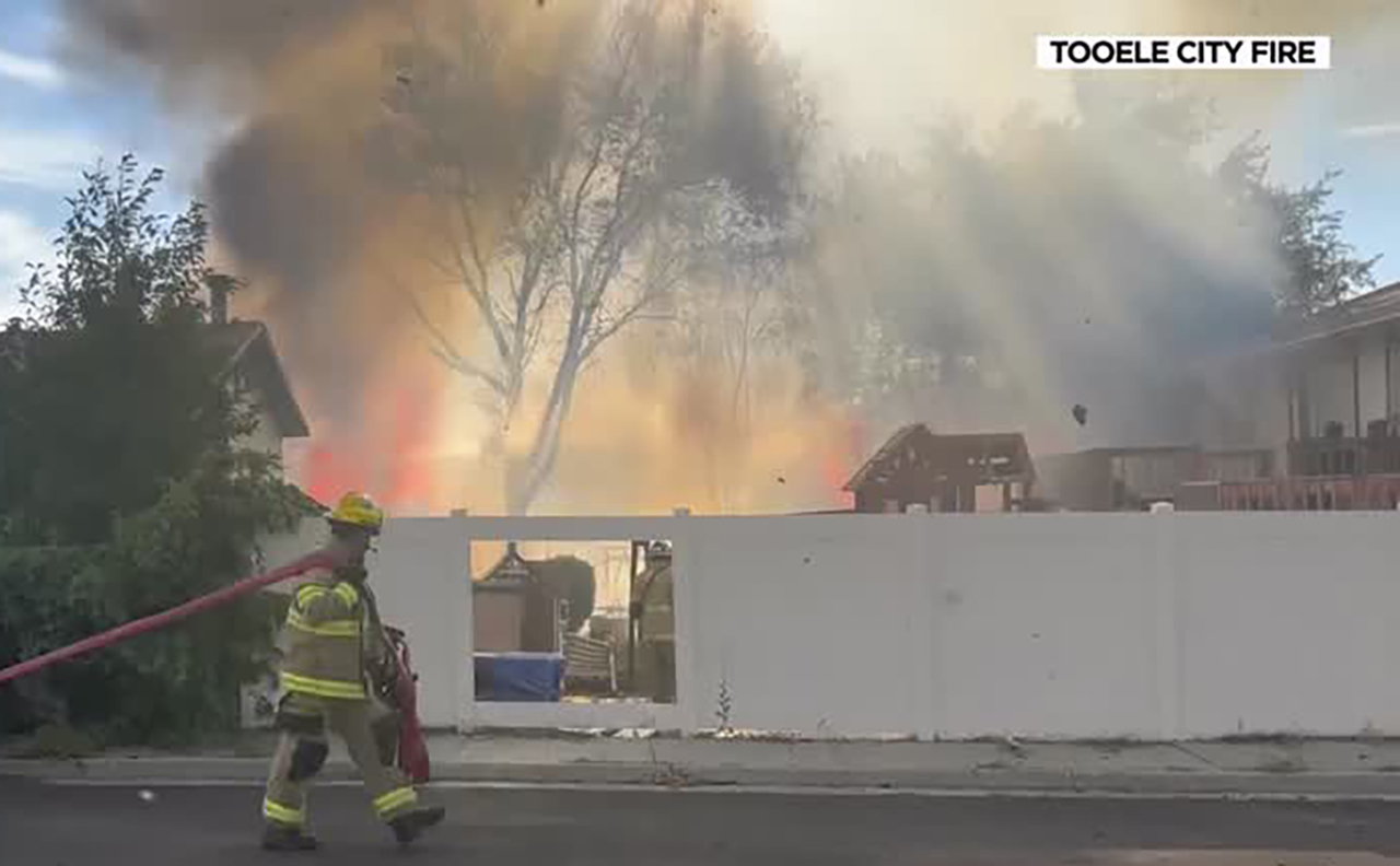 Tooele fire destroys sheds, damages homes — residents grateful it wasn't worse