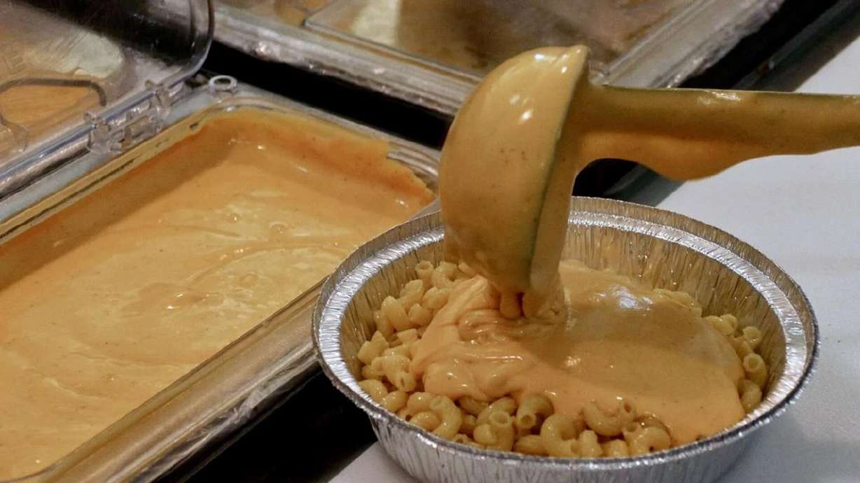 Macaroni and Cheese is prepared fresh at Roni's Mac Bar in St. George, July 29.