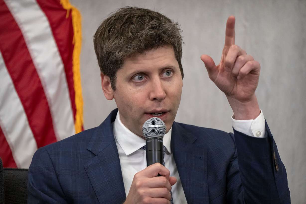 OpenAI CEO Sam Altman speaks at the Federal Reserve in Washington, July 22. Altman called the release of GPT-5 Thursday a "significant step along our path to AGI."