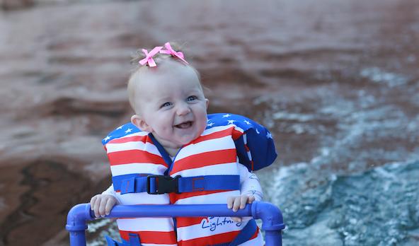 4-month-old Utah girl makes waves as perhaps youngest-known waterskier 