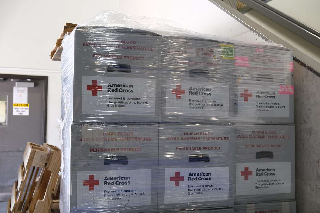 A shipment of blood is packaged and ready to be delivered to a local hospital by dedicated Red Cross volunteers. The American Red Cross supplies blood to more than 2,500 hospitals and transfusion centers nationwide, including about 45 hospitals in Utah. These lifesaving deliveries ensure that patients in need receive critical blood products quickly and safely.