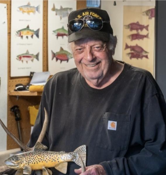 Steve Henline, 80, uses digital media to create art inspired by his world travels. He hopes to use his time to help teach children with special needs how to make art.