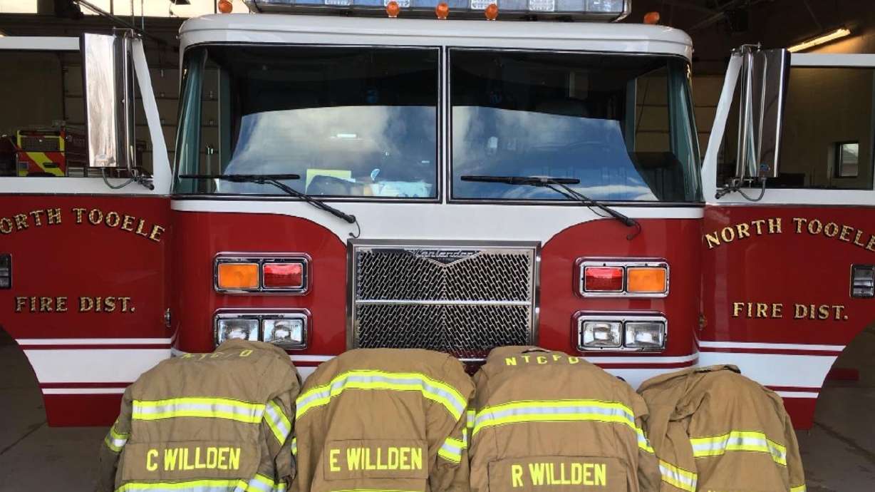 The North Temple Fire District began implementing a federal government grant to prevent wildfires that start on people's property. In North Tooele on Jan. 20, 2016.