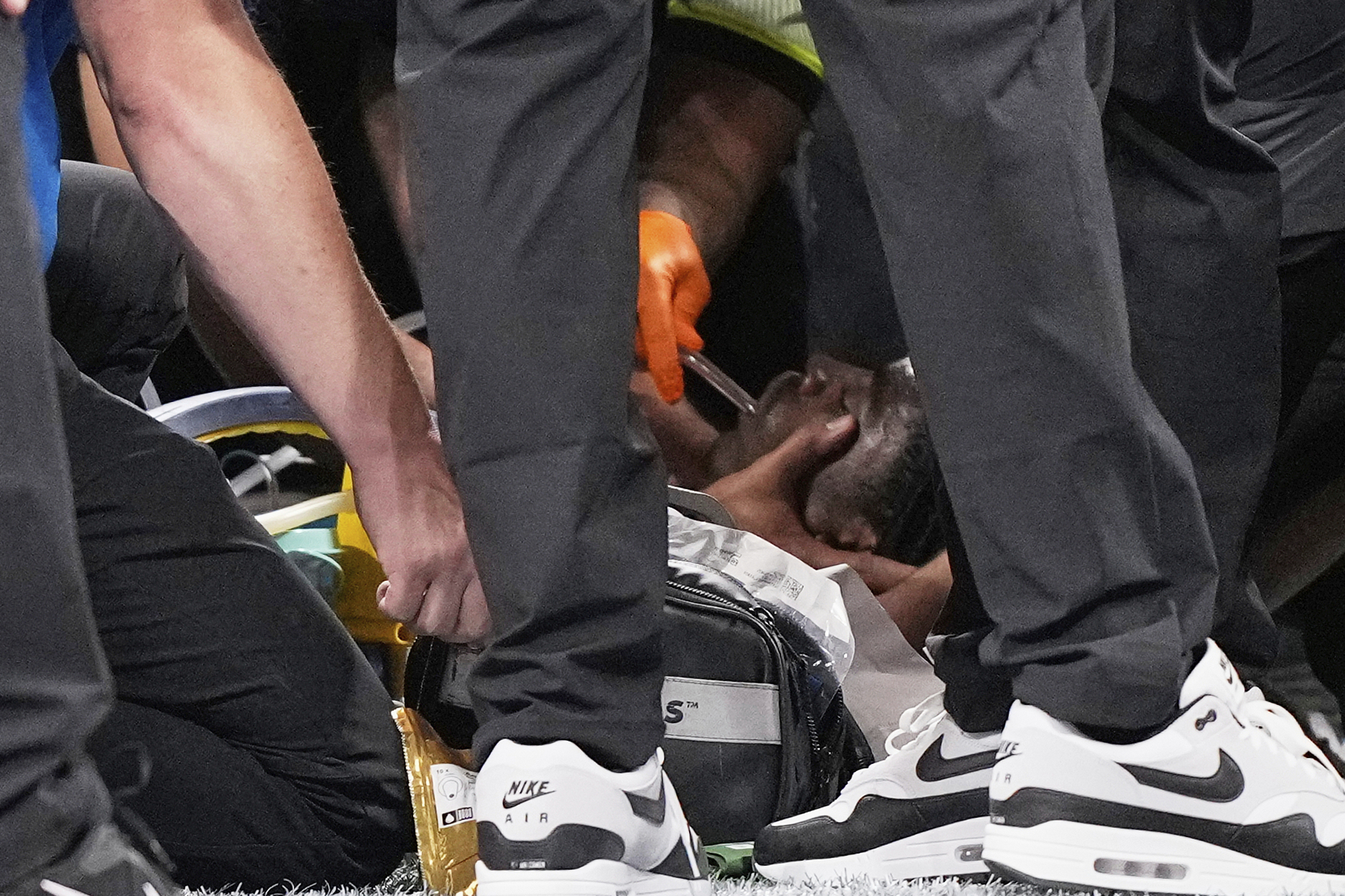 Lions' Morice Norris shares good news after he was taken off field in ambulance