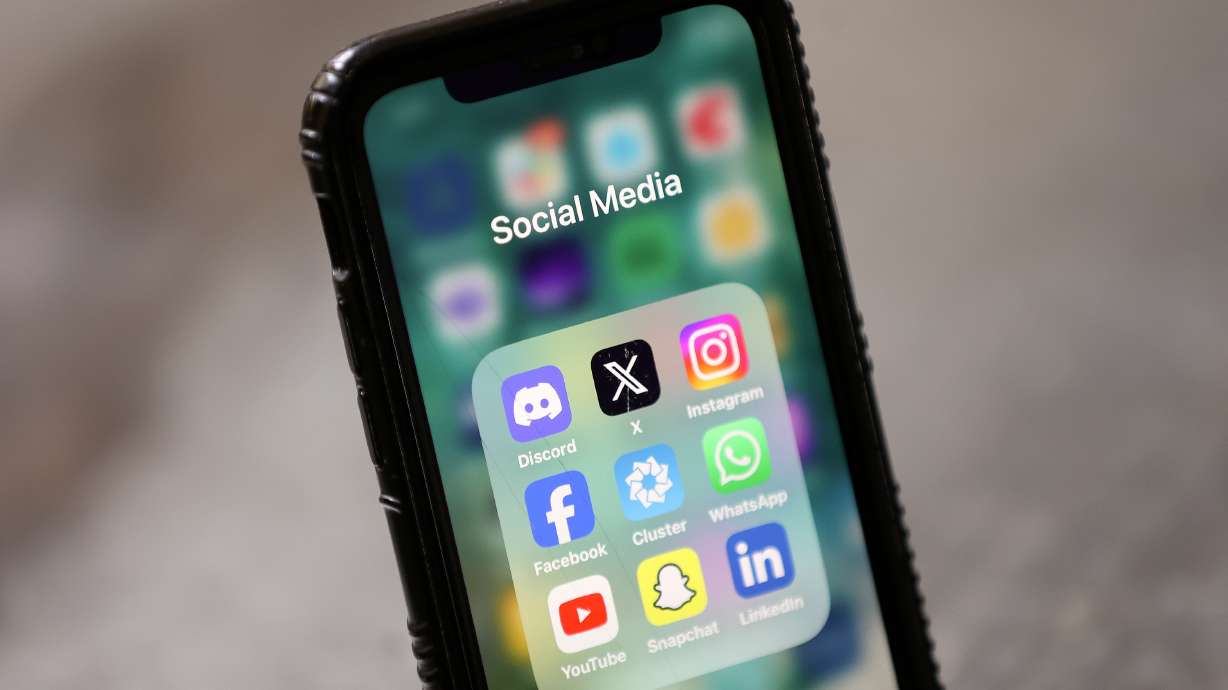 Social media apps are pictured on an iPhone in Salt Lake City on March 11, 2024. As concerns about mental health, misinformation and online addiction grow, many are asking whether the platforms we use daily are doing more harm than good.