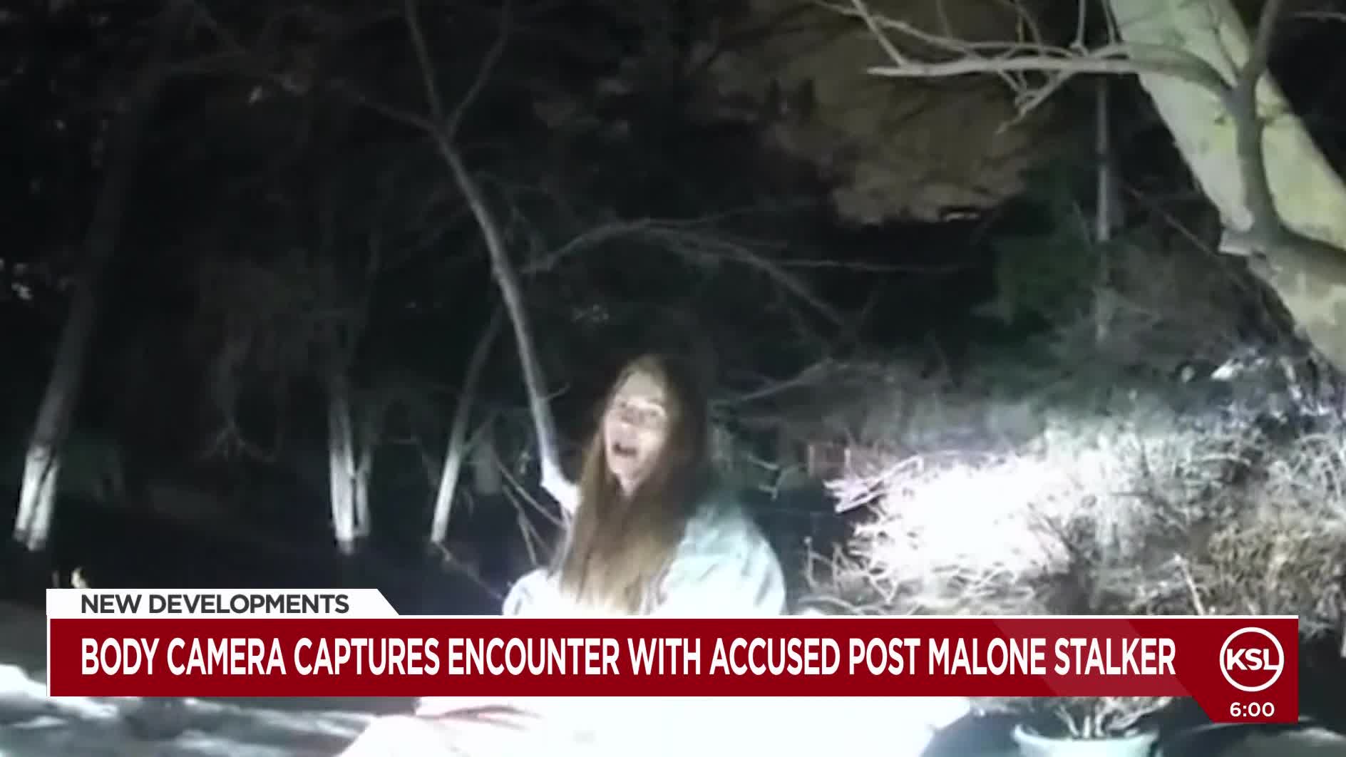 Body camera footage captures Post Malone's accused stalker as woman awaits court hearing