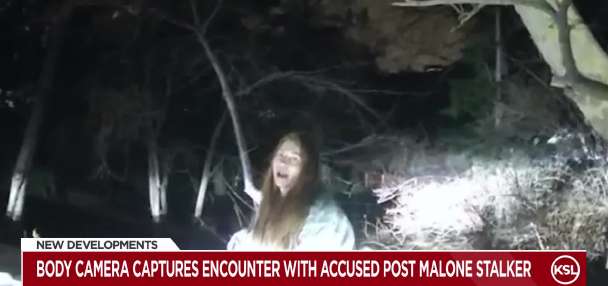 Body camera footage captures Post Malone's accused stalker as woman awaits court hearing