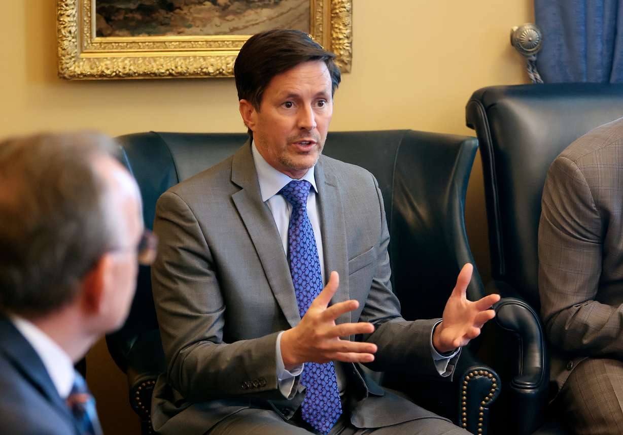 Sen. Kirk Cullimore, R-Draper, is pictured at the Capitol in Salt Lake City in February. Cullimore was the sponsor of SB213 in 2024, which included a provision allowing 18-year-olds in high school to be charged with a lower crime of having unlawful sex with a minor.