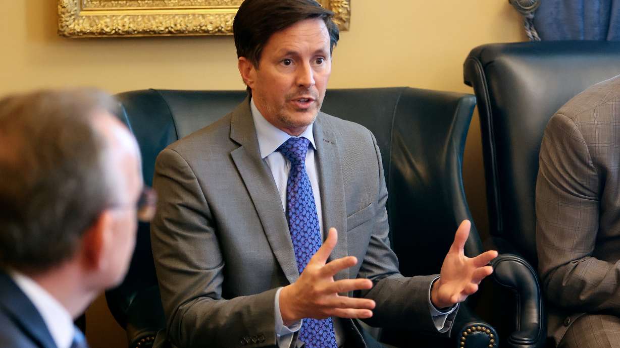 Sen. Kirk Cullimore, R-Sandy, at the state Capitol in Salt Lake City on Feb. 5, 2025. A new bill sponsored by Cullimore would establish the Collections and Housing Court to hear eviction cases and other matters.