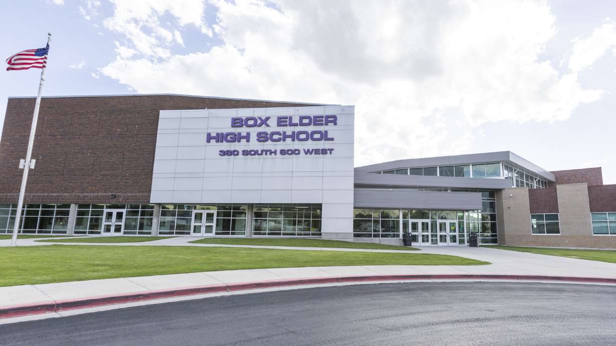 Box Elder High School in Brigham City on Aug. 23, 2024. Box Elder School District approved a 37.2% property tax increase early Thursday following hours of public discussion.