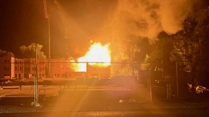 An apartment building taking shape off 18th Street in Ogden was destroyed in a blaze called in on Aug. 8. It was the third major fire in the city since Aug. 3.