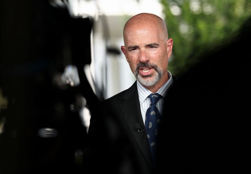 Terry Cole speaks at the White House in Washington, Wednesday. Cole was named emergency police chief by Attorney General Pam Bondi, but a judge ruled Friday that Pamela Smith would remain in command of D.C. police.