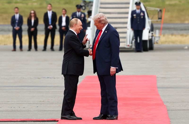 Putin, Trump sit down to discuss fate of Ukraine as summit gets under way