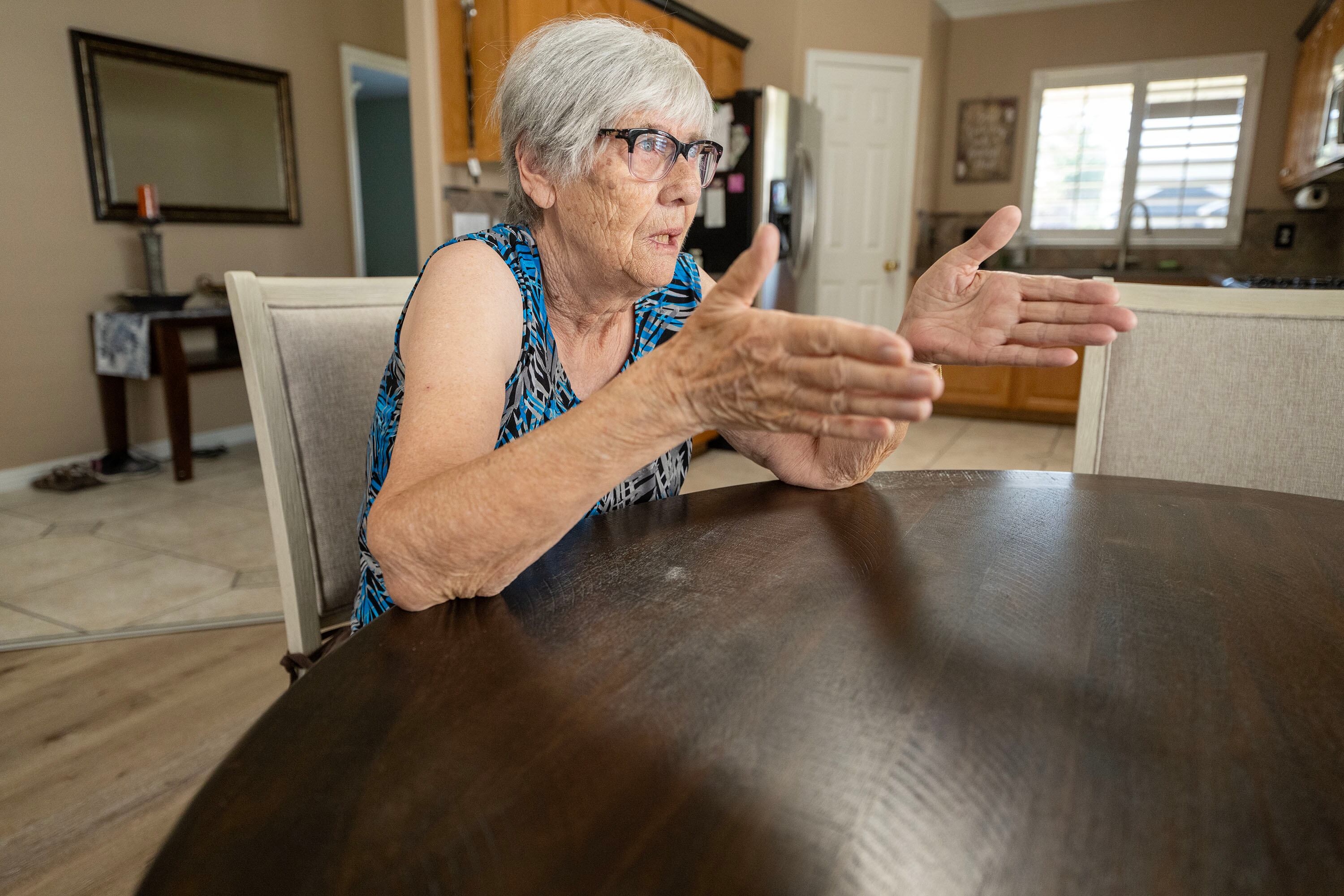 Ingrid Penn, who would like to sell her home if she could find the right situation and location, talks about her hopes while at her home in Taylorsville on Aug. 11.