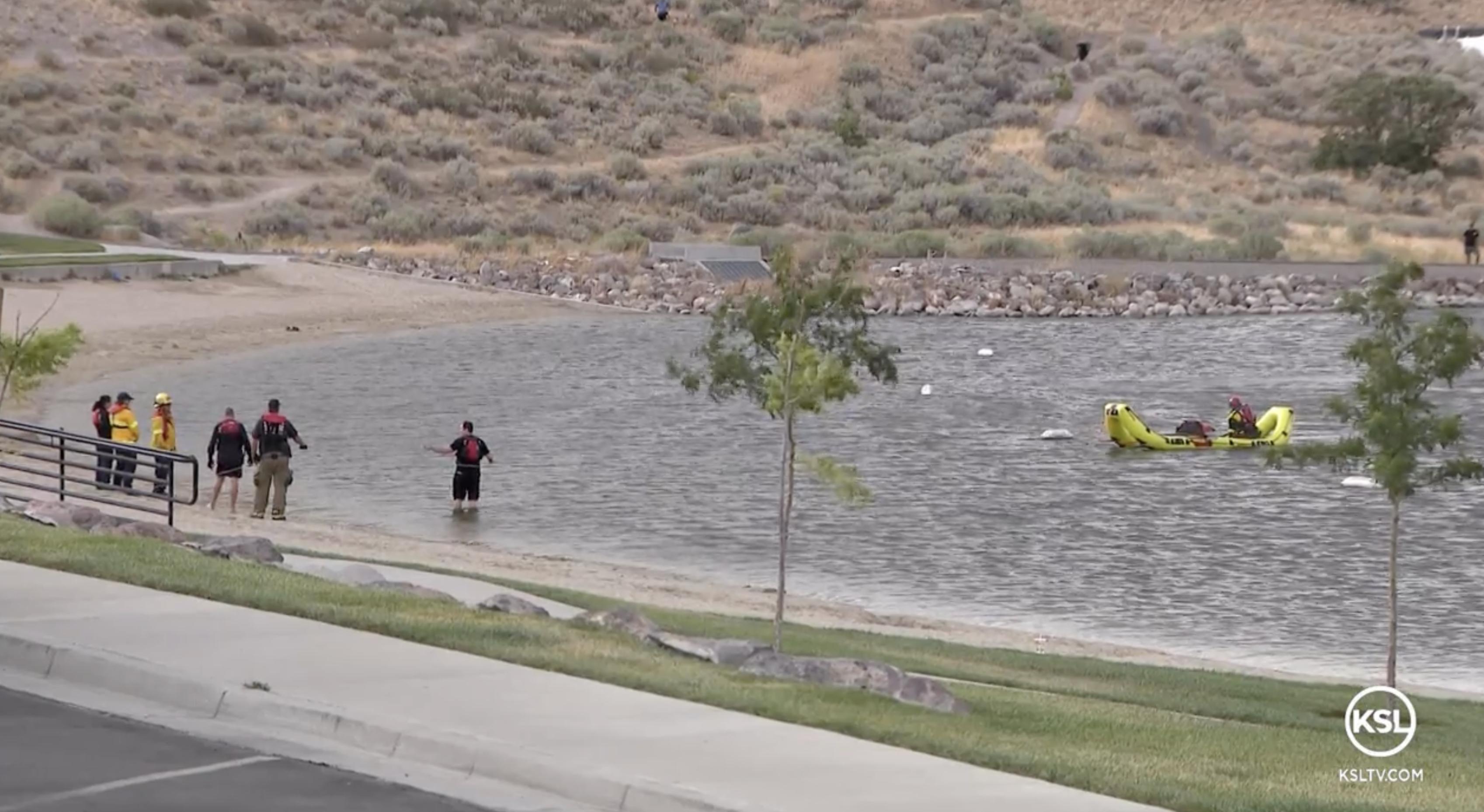 Divers search for man presumed drowned in Herriman reservoir