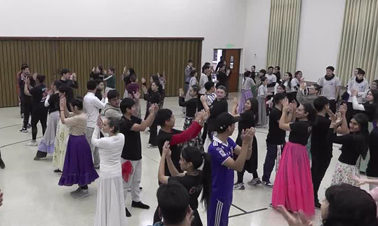 Latter-day Saint youth practice for a performance that will be featured during the Tabernacle Choir at Temple Square's concerts on Friday and Saturday night, in Buenos Aires, Argentina.
