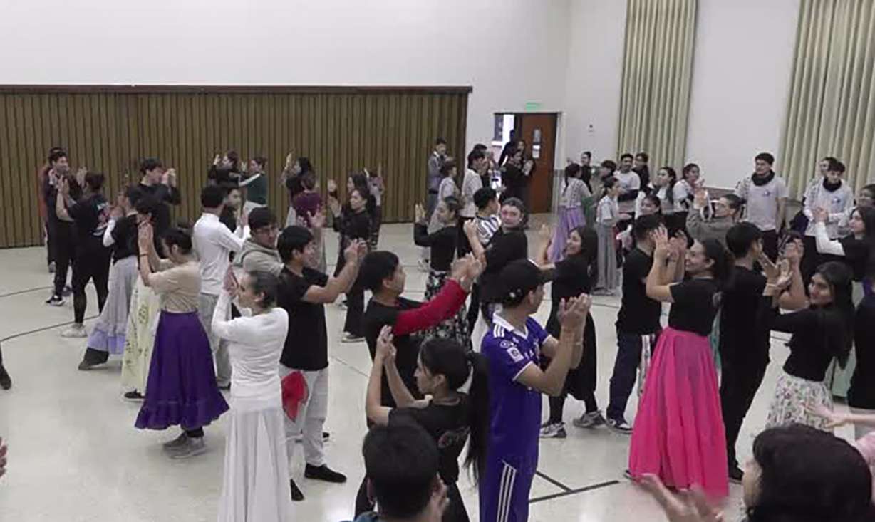 Latter-day Saint youth practice for a performance that will be featured during the Tabernacle Choir at Temple Square's concerts on Friday and Saturday night, in Buenos Aires, Argentina.