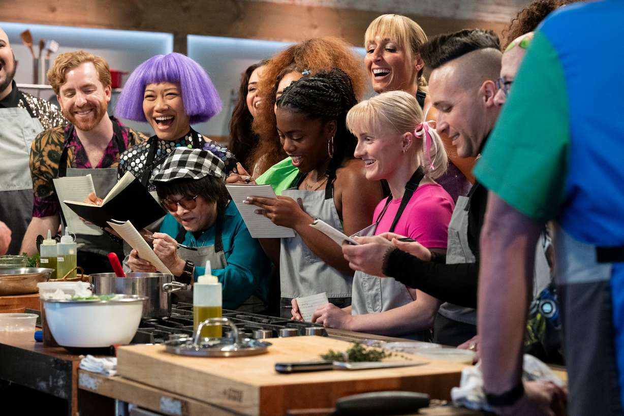 Recruits Lee Coleé, Rebekah Bean Ripley, Preshous Jordan, Portia Lange, GloZell Green, Mikki Yamashiro "Candy Pain,” Julia Watkins, Olive Hui, Kyle Torrence, Cari Westerman, Nick Thomas, Todd Zimmerman, Chris Tanner, Matthew Anchel, Shinobi Poli and Ricky Downes, as seen on "Worst Cooks in America," Season 29.