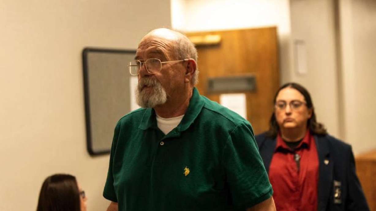 Kenneth Dale Conley walks out of a Bannock County courtroom after his sentencing was continued, June 26, in Pocatello. Conley was sentenced in connection to a fatal crash that happened in August 2023.