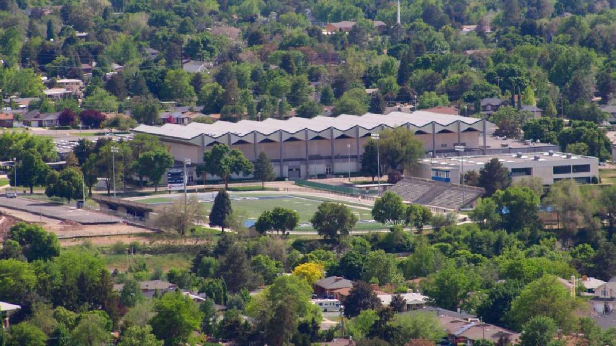 Skyline High School, 3251 E. 3760 South in Salt Lake City, is seen from Grandeur Peak. High school students come and go, and in some cases, so do the schools they attended.