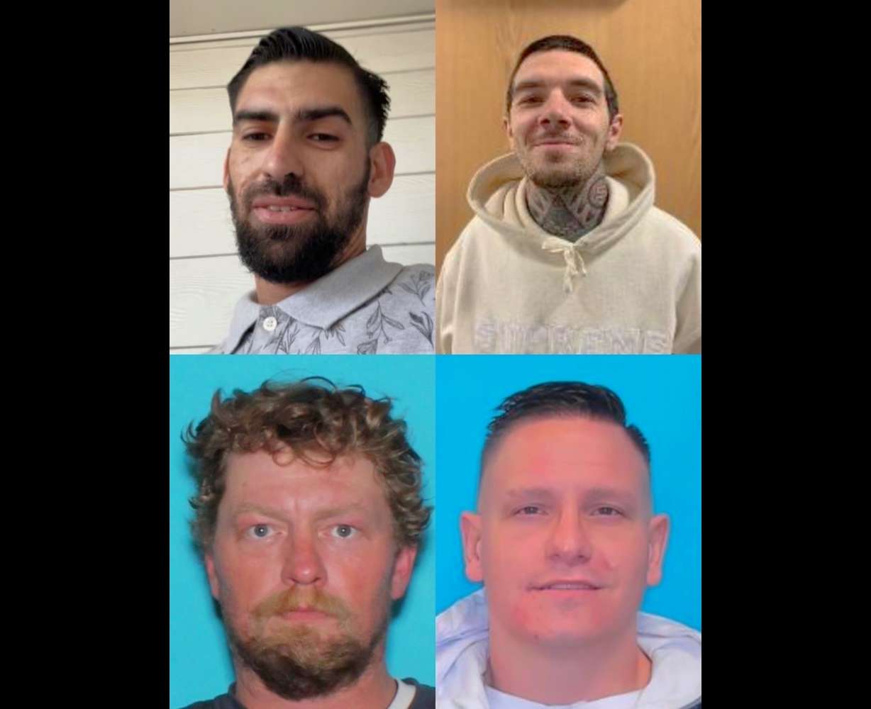 Clockwise from top left are Alvaro Uriarte, James Kudelka, Brady Dupont and Jeffrey Blue. All four were shot by Weber County law enforcement officials in separate incidents and only Dupont survived.