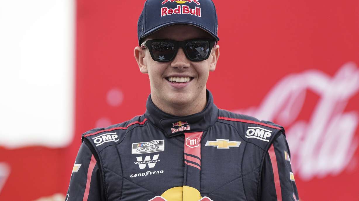 FILE - Connor Zilisch smiles prior to a NASCAR Cup Series auto race at Charlotte Motor Speedway, May 25, 2025, in Concord, N.C.