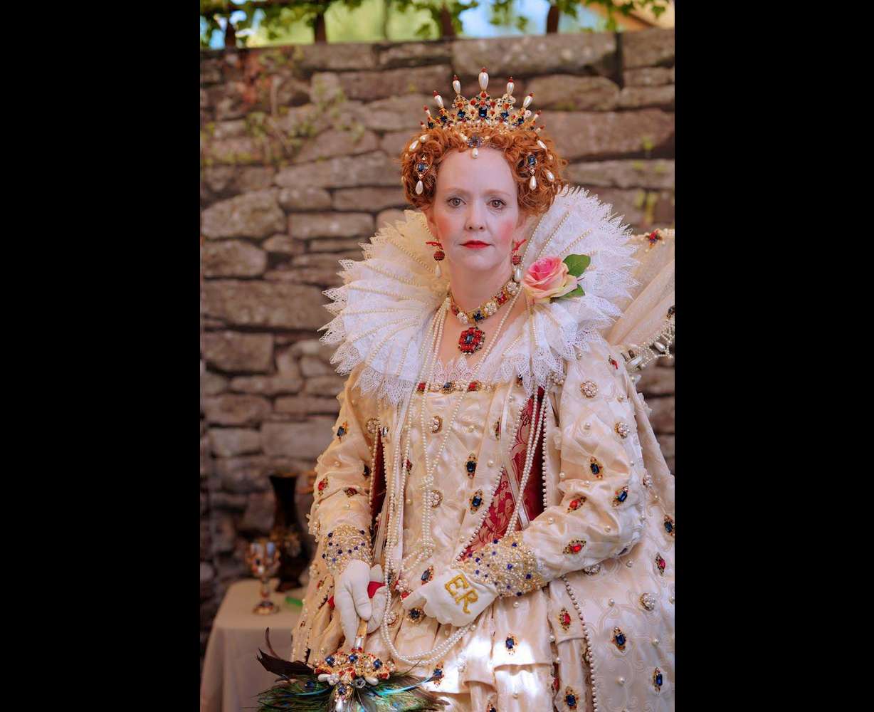 Gayle Dowdle cosplays as Queen Elizabeth at the Utah Renaissance Faire. The 13th annual festival will be this weekend at the Mt. Nebo Botanical Farm in Mona.
