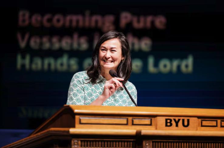 Some of life's 'most beautiful parts' only come with 'layers of life,' teaches Sister Yee at BYU