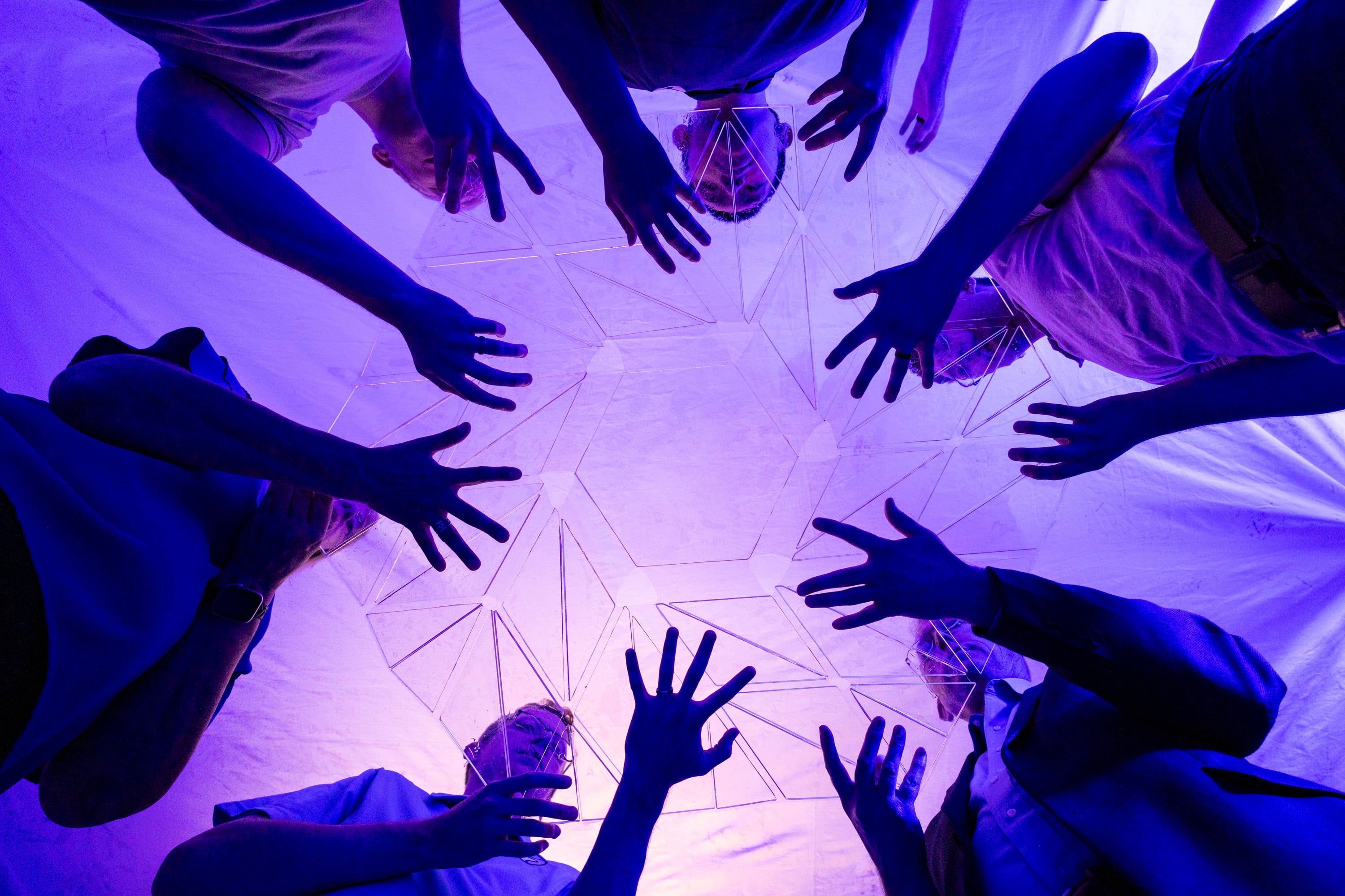 A new flower-bloom origami pattern that Brigham Young University student Kelvin (Zhongyuan) Wang discovered is displayed.