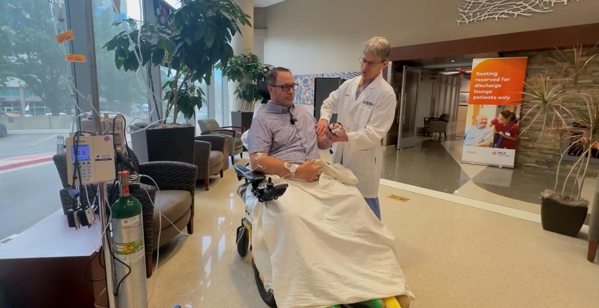 Dr. Scott Falci performed a rare surgery to help, Russell McKeehan, a former paramedic, walk his daughter down the aisle.