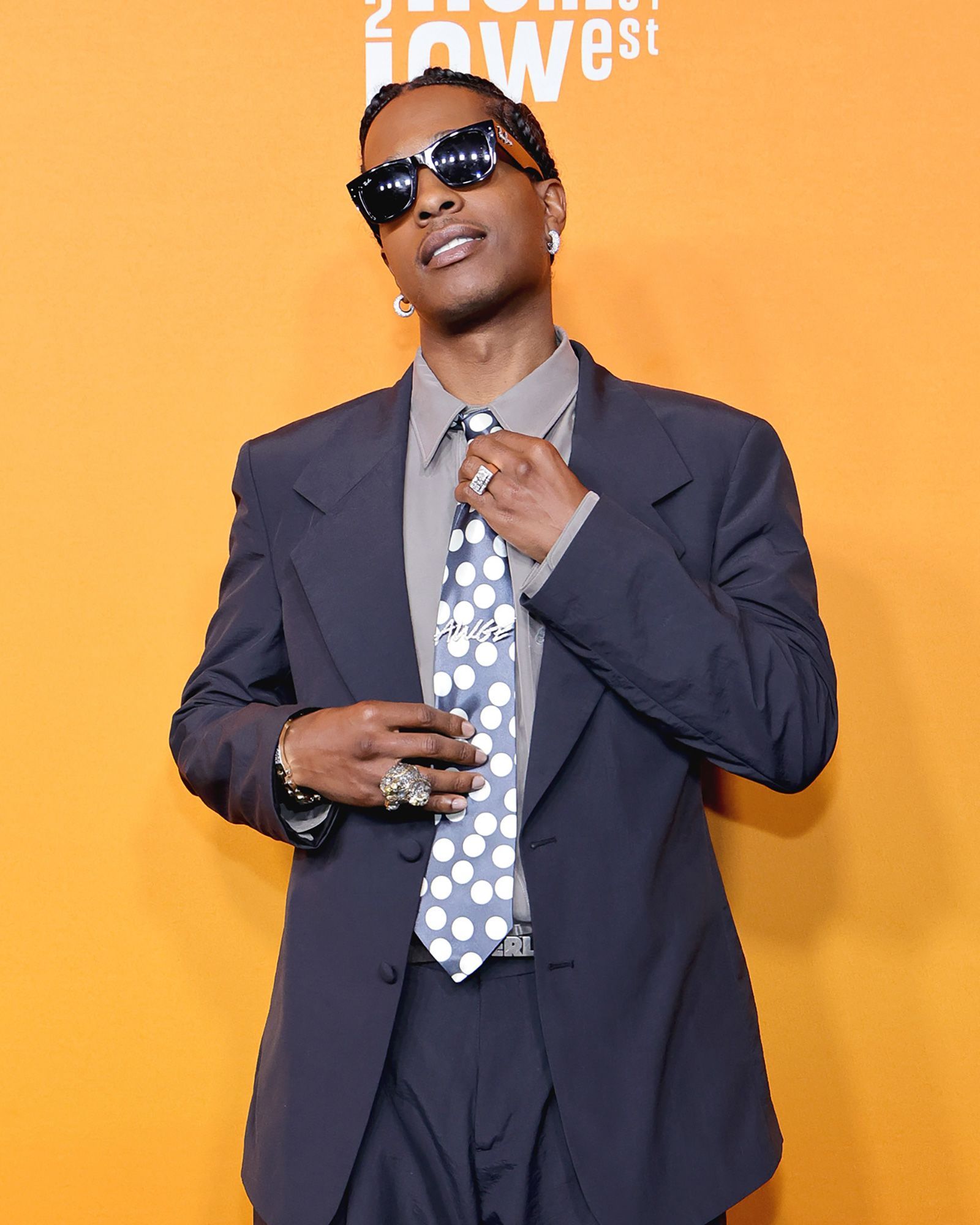 A custom polka dot tie by Californian fashion label ERL. Polka dots have maintained their popularity throughout fashion history, and in recent months, seem to be everywhere.