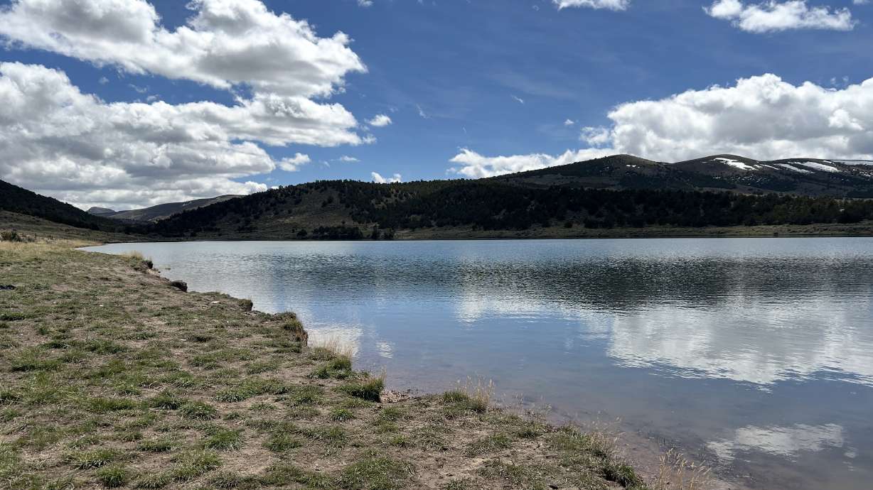 Vernon Reservoir in Tooele County on April 17, 2024. The reservoir is one of three with new, increased daily fishing limits because of low water levels.