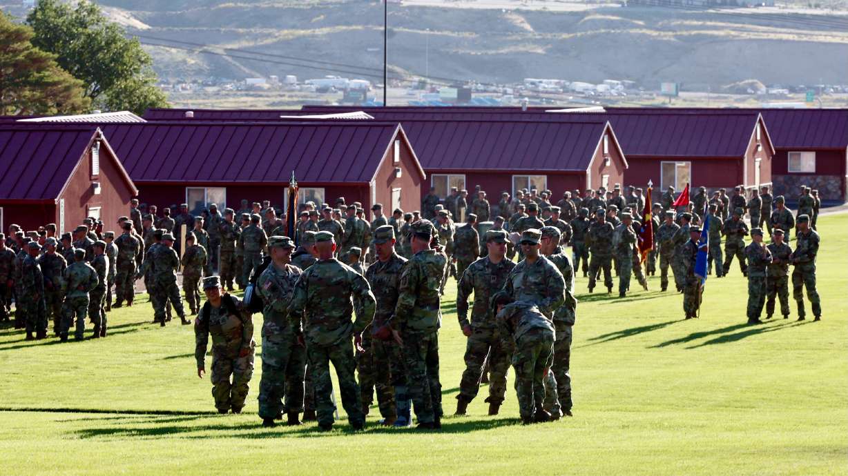 Governor’s Day Review at Camp Williams in Bluffdale. Sept. 9, 2023. The Utah National Guard has been asked to help federal authorities with the ongoing immigration crackdown.