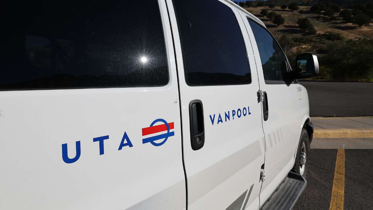 A man was arrested in Midvale early Tuesday for allegedly setting three vans owned by the Utah Transit Authority ablaze.