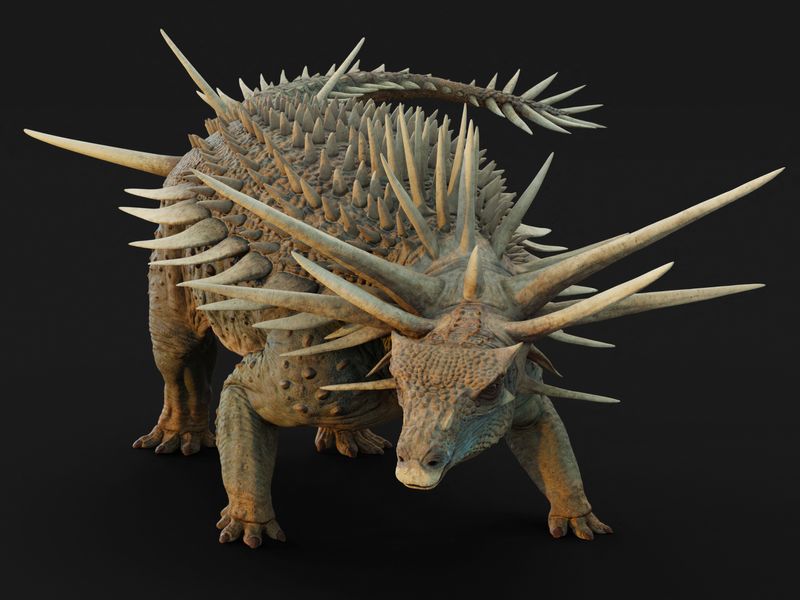 'Jaw-droppingly weird' dinosaur from Morocco was studded with spikes