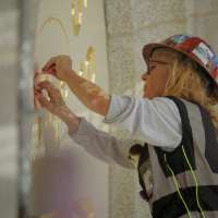 Exterior 'Holiness to the Lord' panel restored as work on Salt Lake Temple continues