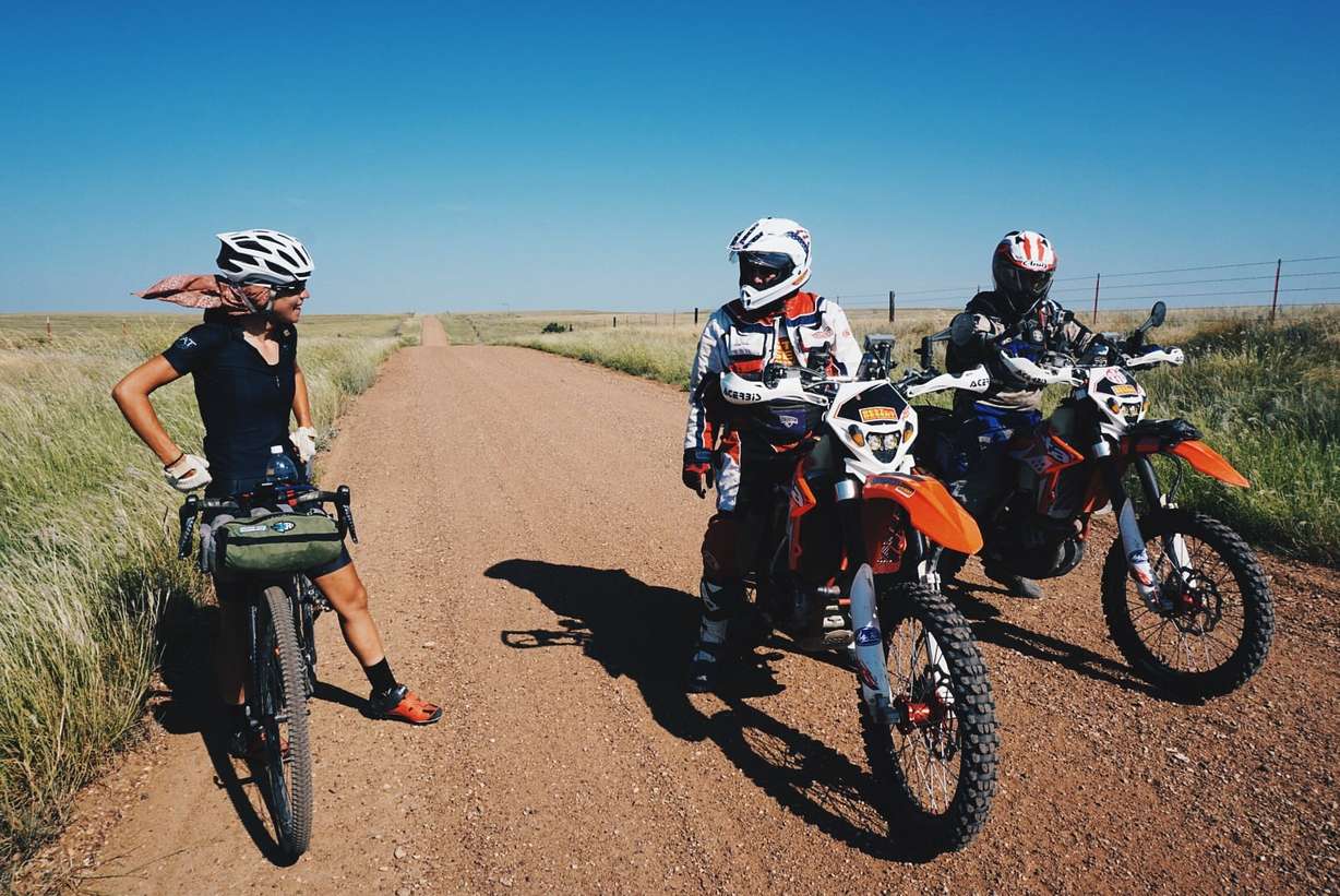 Sarah Swallow in 2015. Swallow became the first person to ride the Adventure Cycling Association’s newest, in-development route called the Golden Gravel Trail starting Wednesday.