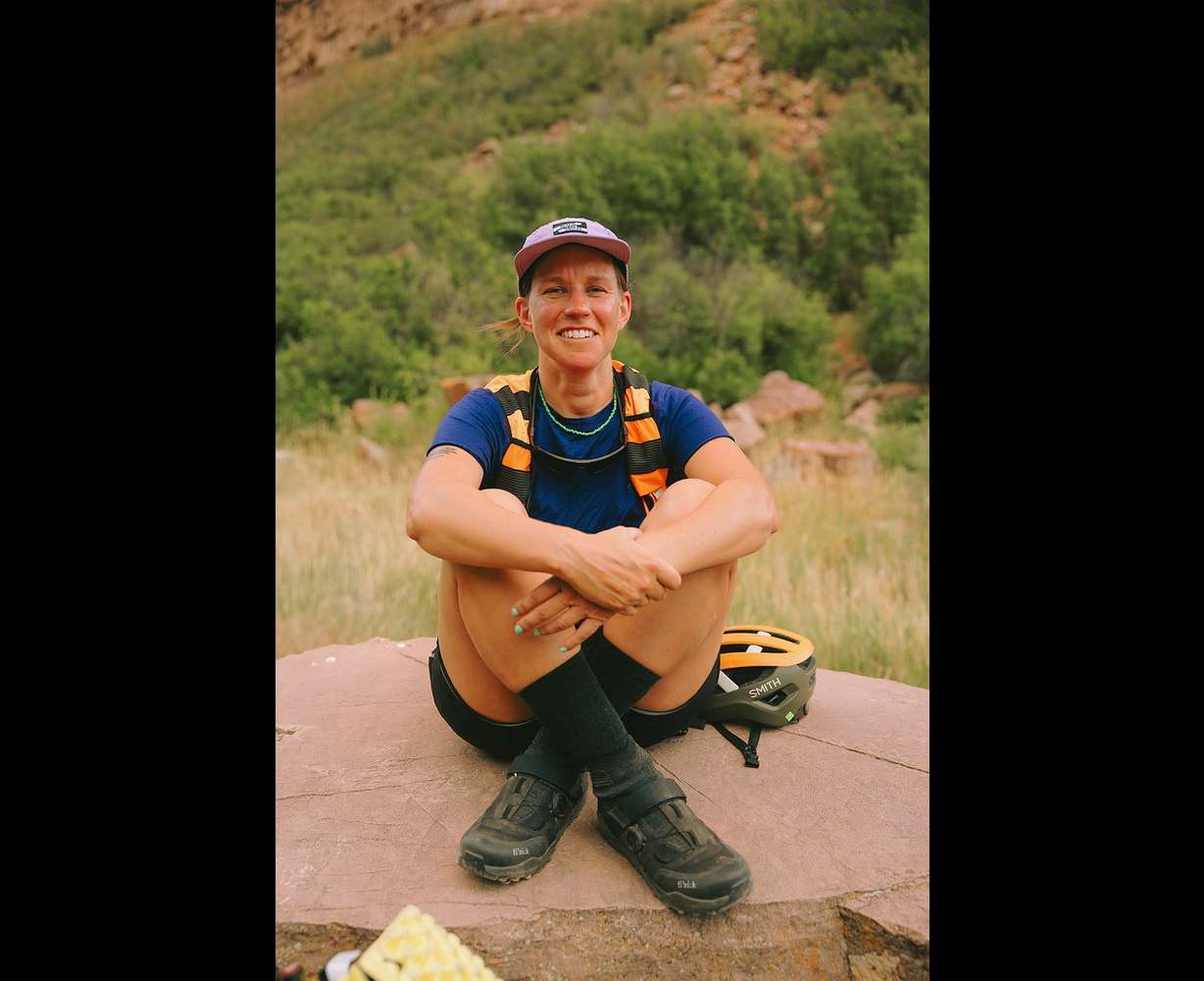 Sarah Swallow. Swallow, 37, became the first person to ride the Golden Gravel Trail starting Wednesday.