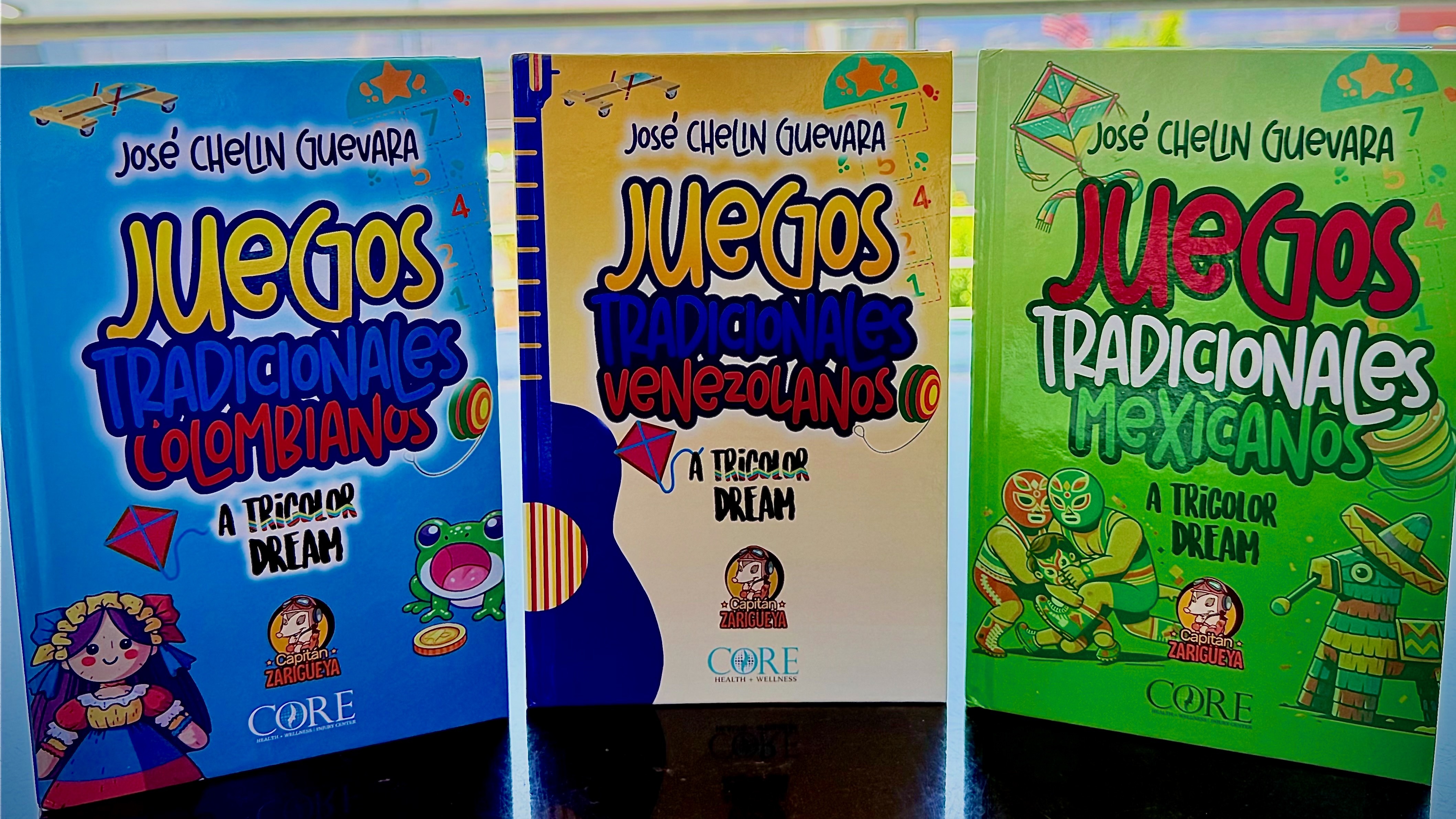 Three books recently published by the Capitán Zarigüeya Publishing Fund, a nonprofit venture in Utah, are meant to encourage Latino children to connect with their Latino roots. The books focus on the children's games of Colombia, Venezuela and Mexico.