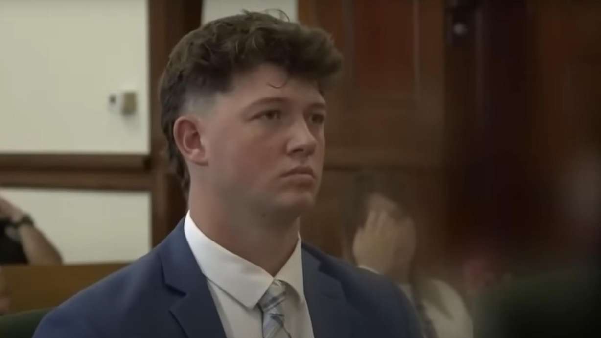 Candon Dean Dahle during his sentencing, Friday. The former BYU baseball player was given a suspended prison sentence and probation for sexually assaulting a young girl when he was a juvenile.