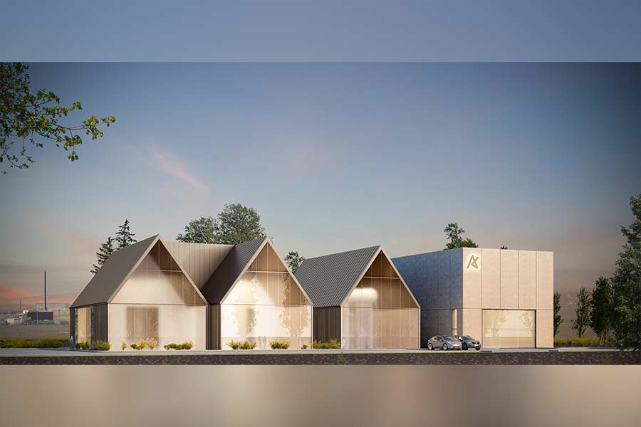 Rendering for the new Aalo-X experimental reactor being built inside the Idaho National Lab's Materials and Fuels Complex. The 5,000-square foot project is slated for completion on July 4, 2026.