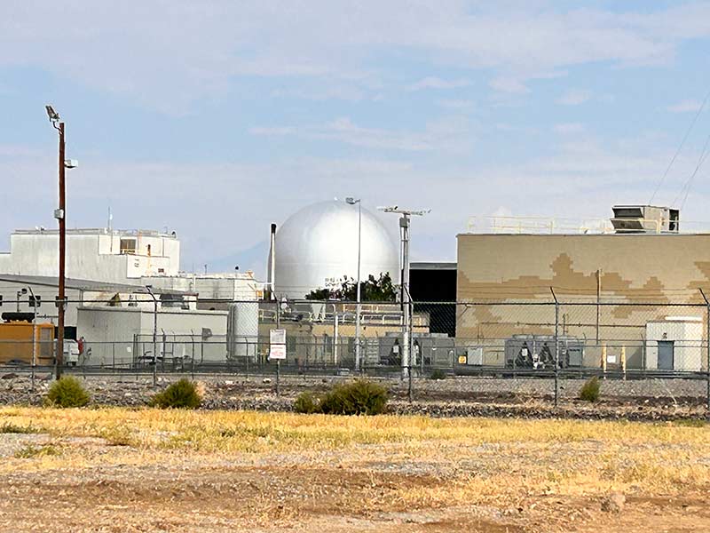 The former reactor EBR-II on Thursday. EBR-II, a nuclear reactor that shut down in 1994, is in close proximity to the Aalo-X project, which broke ground Thursday.