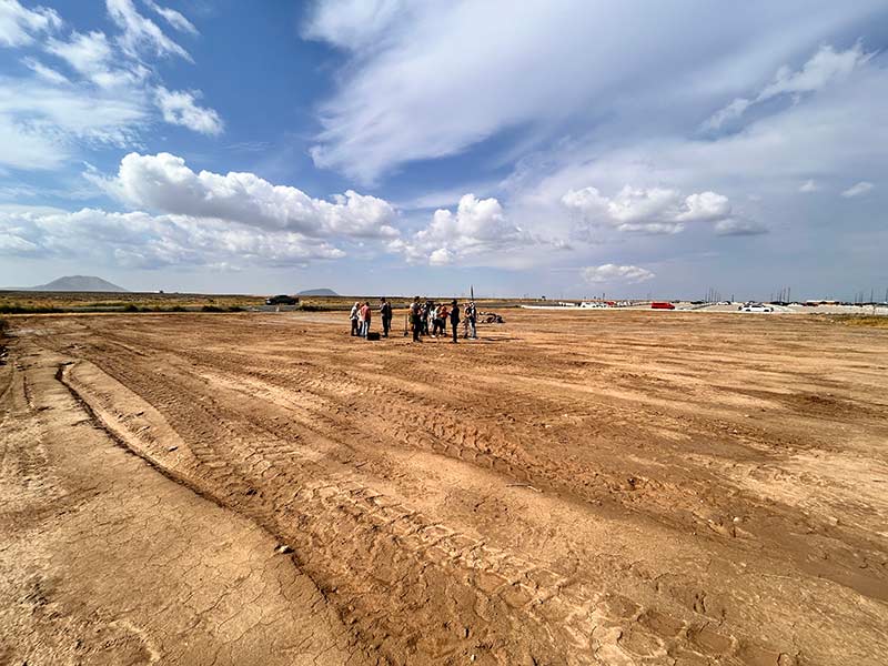 Future site of the Aalo-X reactor and data center, Thursday. It aims to be completed by July 4, 2026.