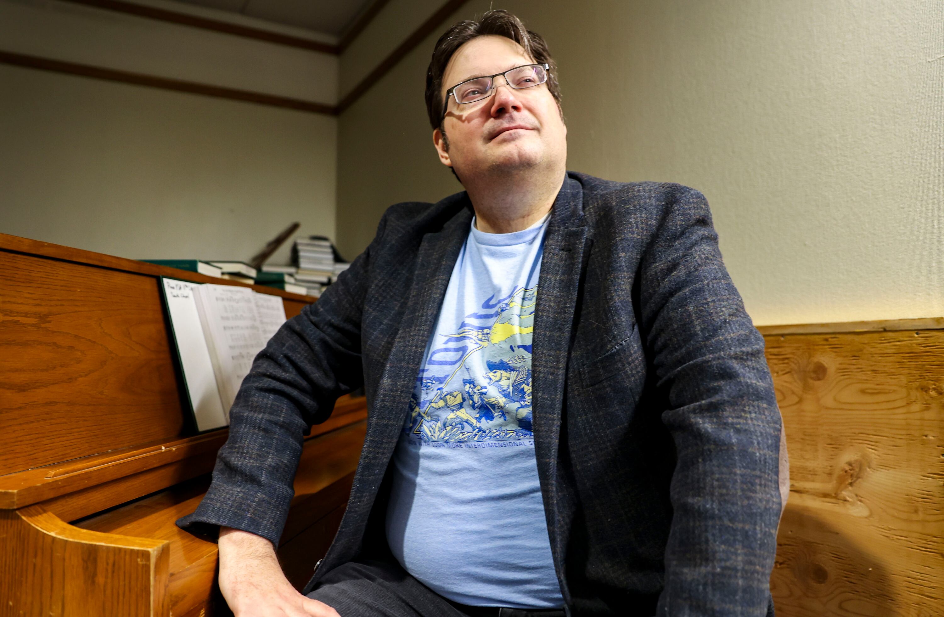 Brandon Sanderson at BYU in Provo on March 10, 2022. He is one of various Utah authors releasing new books this fall.