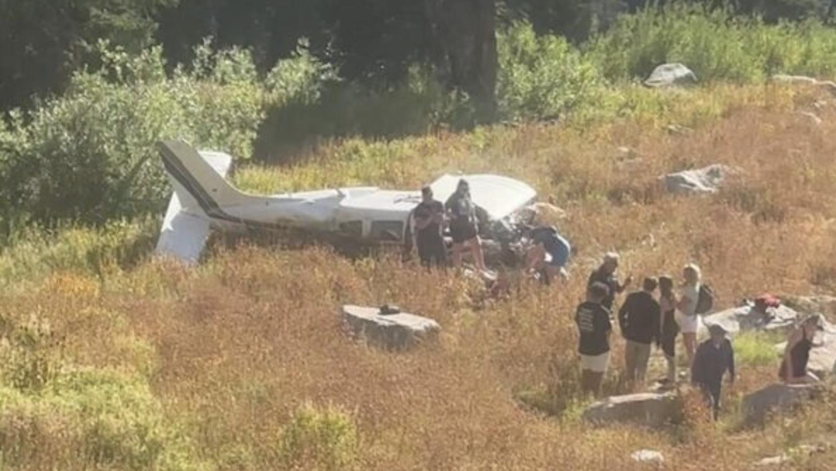 A small-plane crashed in Little Cottonwood Canyon on Sunday, killing one person and critically injuring another.